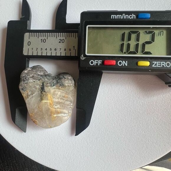 Golden Rutilated Quartz‎ Crystal Freeform (#7) - Picture 8 of 11